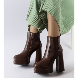 Inna Botas marrones de tacón alto de Copertino marrón 1