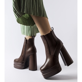 Inna Botas marrones de tacón alto de Copertino marrón 2