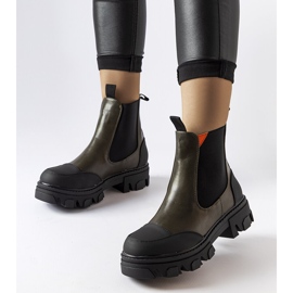 Botas sin cordones verdes de Sibyla 1