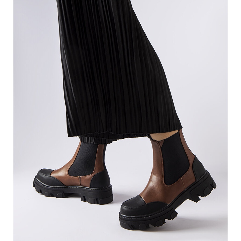 Botas slip-on marrones de Sibyla marrón 1 Botas slip-on marrones de Sibyla marrón 1