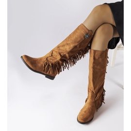 Botas cuña forradas marrones de Lecore marrón 1