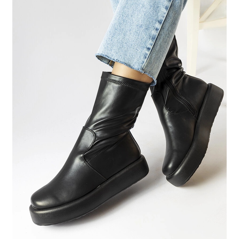 Botas plataforma Valpantena negras negro 1