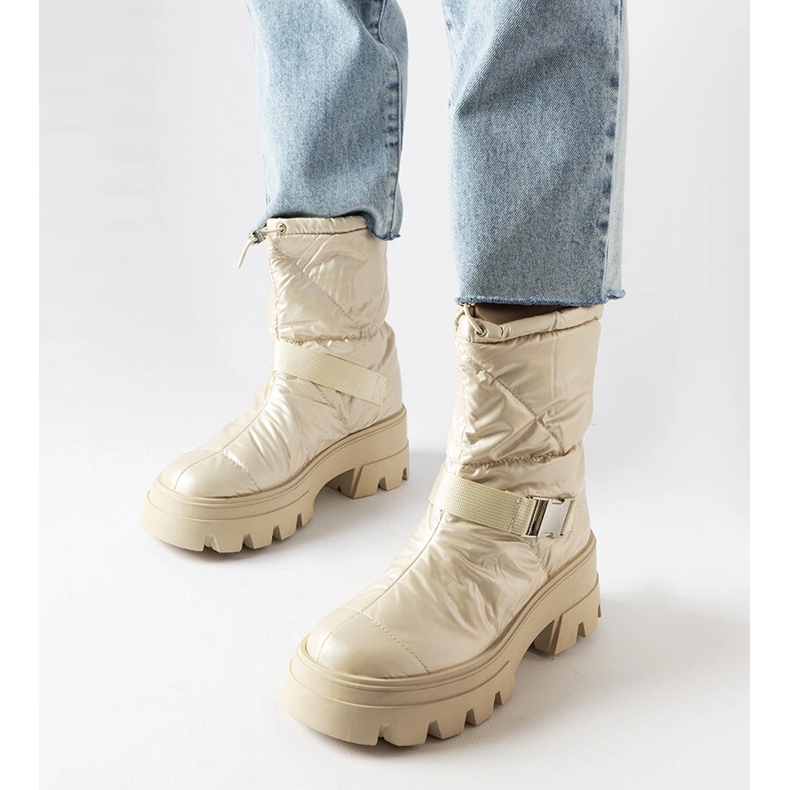 Botas de nieve beige Ambretta 1