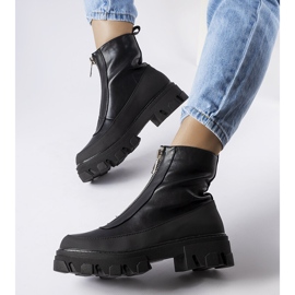 Botines gruesos negros de Morley 1 Botines gruesos negros de Morley 1