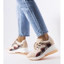 Inna Zapatillas con cuña rosas de Dajdla rosado 1 Inna Zapatillas con cuña rosas de Dajdla rosado 1