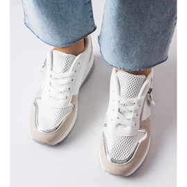 Inna Zapatillas con cuña blancas de Fastello blanco 2