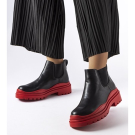 Botines negros sobre plataforma Marinone de colores 2