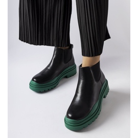 Botines negros sobre plataforma Marinone de colores 1 Botines negros sobre plataforma Marinone de colores 1