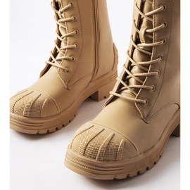 Botas de trabajo beige con suela más gruesa de Manara 1