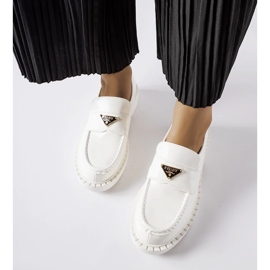 Inna Mocasines de mujer Milne blancos 2