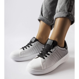 Zapatillas Gordon con efecto degradado blanco 1