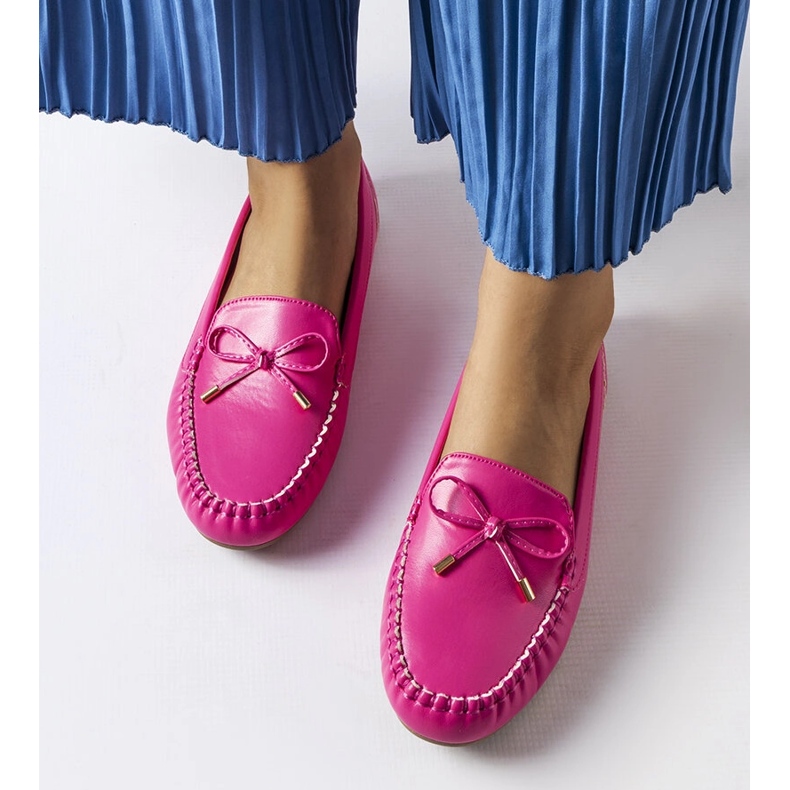 Mocasines Via Foria lazo rosa rosado 1 Mocasines Via Foria lazo rosa rosado 1