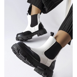 Inna Botas sin cordones en blanco y negro de Albany 1 Inna Botas sin cordones en blanco y negro de Albany 1