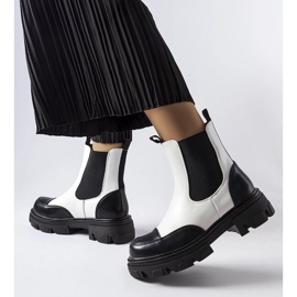 Inna Botas sin cordones en blanco y negro de Albany 2