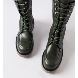 Botas altas Nebida verdes 2