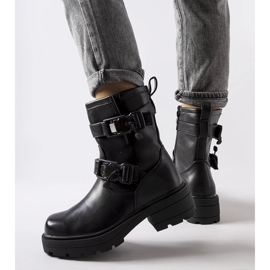 Botas gruesas negras de Enrico negro 2
