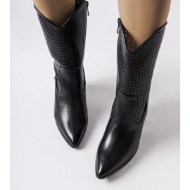 Botas cowboy caladas negras de Raiano negro 2