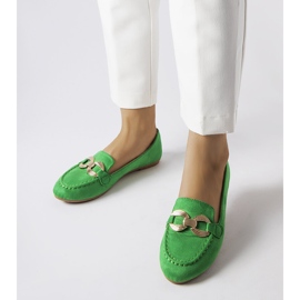 Mocasines verdes con hebilla dorada de Magliano 2 Mocasines verdes con hebilla dorada de Magliano 2