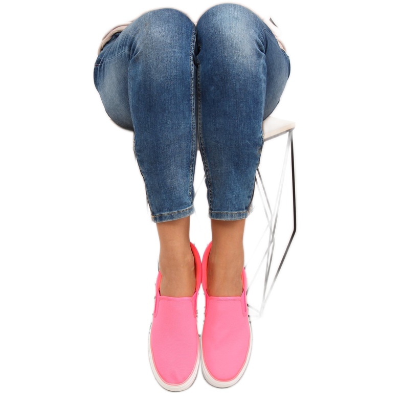 Slipons con suela doble GF-41 Rojo Fluorescente rosado 1 Slipons con suela doble GF-41 Rojo Fluorescente rosado 1