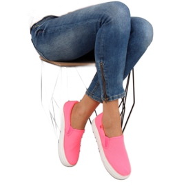 Slipons con suela doble GF-41 Rojo Fluorescente rosado 4