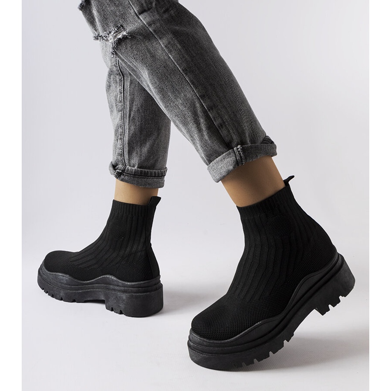 Zapatillas altas negras Marks negro 1