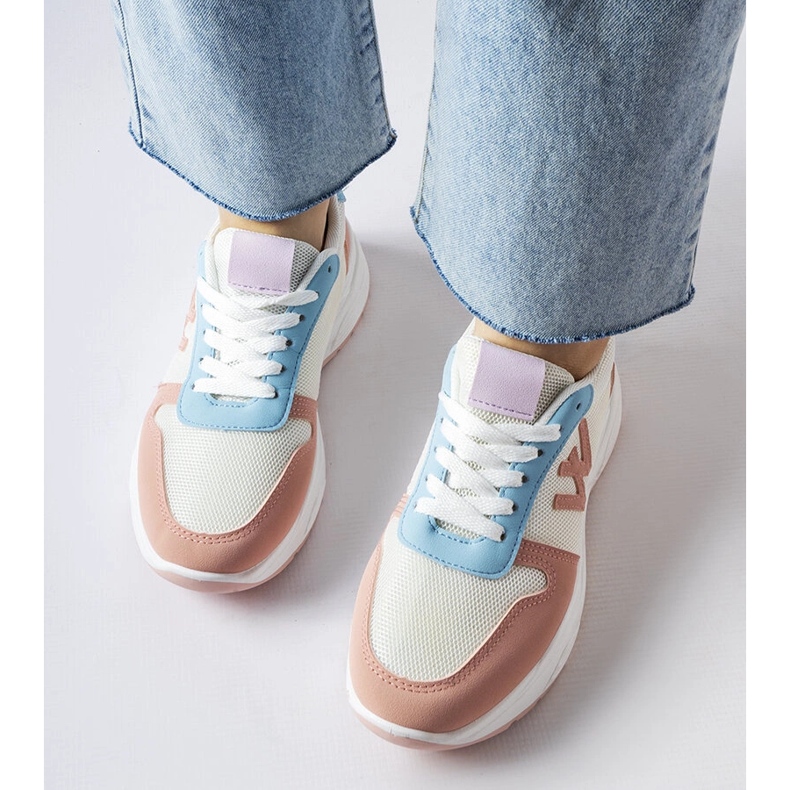 Inna Zapatillas blancas, rosas y azules de Teresio blanco 1 Inna Zapatillas blancas, rosas y azules de Teresio blanco 1