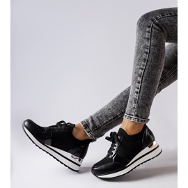 Inna Zapatillas con cuña negras de Bellante negro 1 Inna Zapatillas con cuña negras de Bellante negro 1