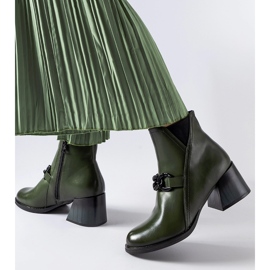 Botines verdes elegantes de Vinceza 2
