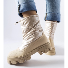 Botas de nieve beige con puño Cendrillon 2