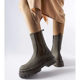 Botas de goma macizas verdes de Casal. 2