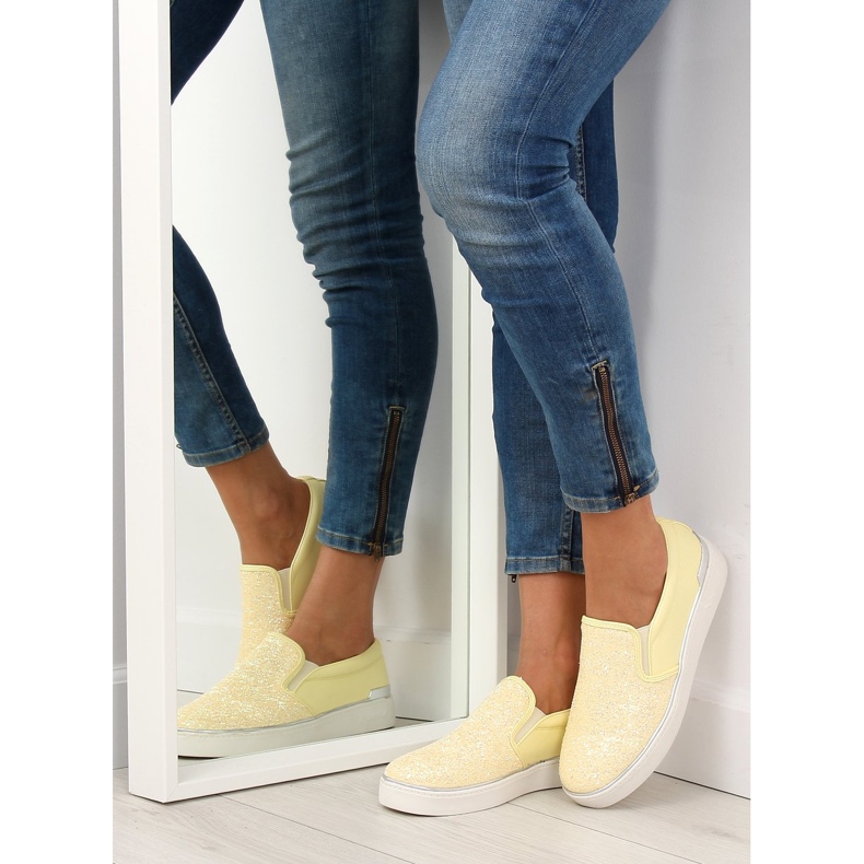 Elegante elegante slipony 788-26 Amarillo 1 Elegante elegante slipony 788-26 Amarillo 1