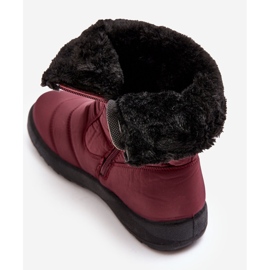 Botas de nieve altas con aislamiento para mujer burdeos Luxina rojo 2