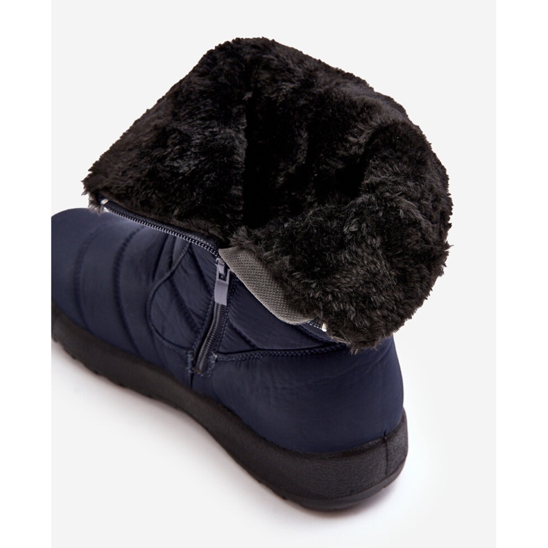 Botas de nieve altas con aislamiento para mujer azul marino Luxina 1