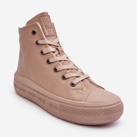 Zapatillas De Mujer Con Cremallera Aislante Beige Big Star MM274022 3