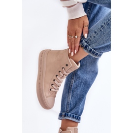 Zapatillas De Mujer Con Cremallera Aislante Beige Big Star MM274022 7