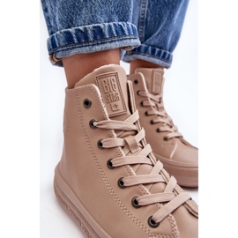 Zapatillas De Mujer Con Cremallera Aislante Beige Big Star MM274022 10
