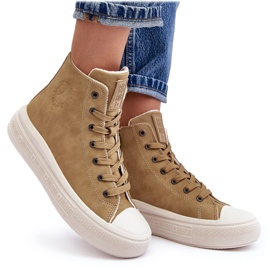Zapatillas Mujer Aislante Cremallera Camel Big Star MM274026 beige 13