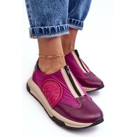 Deportivas Mujer Piel Maciejka 06296-15 Fucsia rosado 7