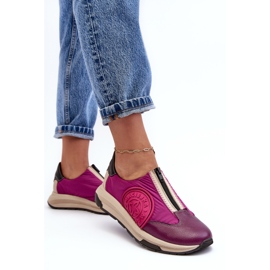 Deportivas Mujer Piel Maciejka 06296-15 Fucsia rosado 10