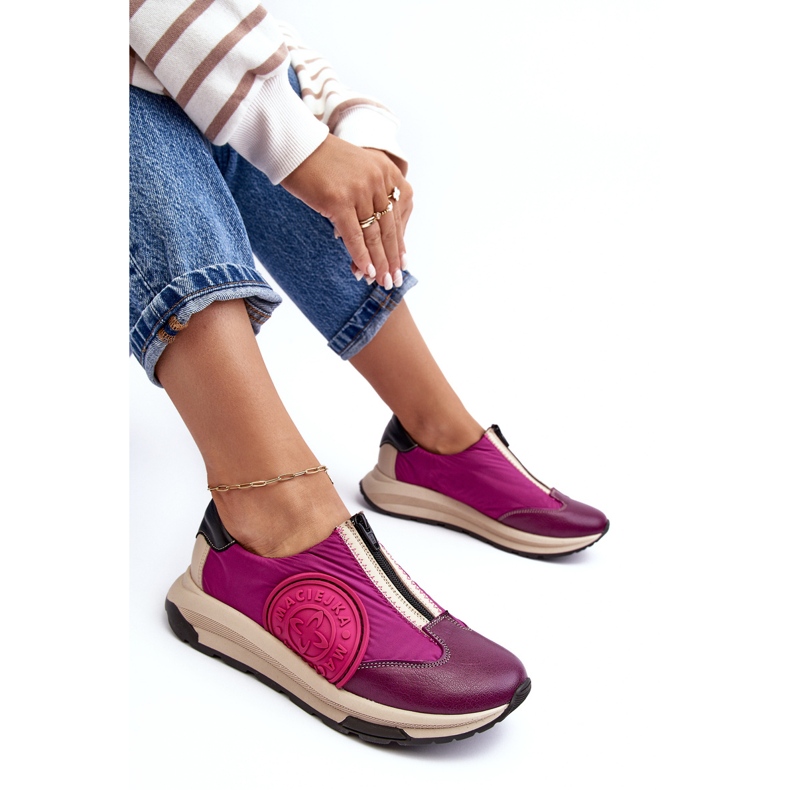 Deportivas Mujer Piel Maciejka 06296-15 Fucsia rosa 1