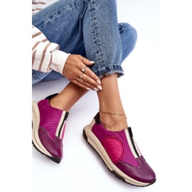 Deportivas Mujer Piel Maciejka 06296-15 Fucsia rosa 2