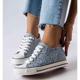 Zapatillas bajas de cuña azules de Garceau 1