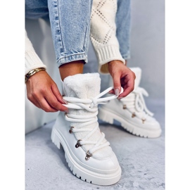 Botas de piel de oveja Shea White blanco 2