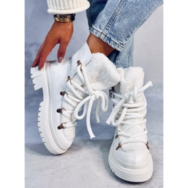 Botas de piel de oveja Shea White blanco 4