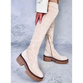 Botas de mujer Alyssa Beige 2