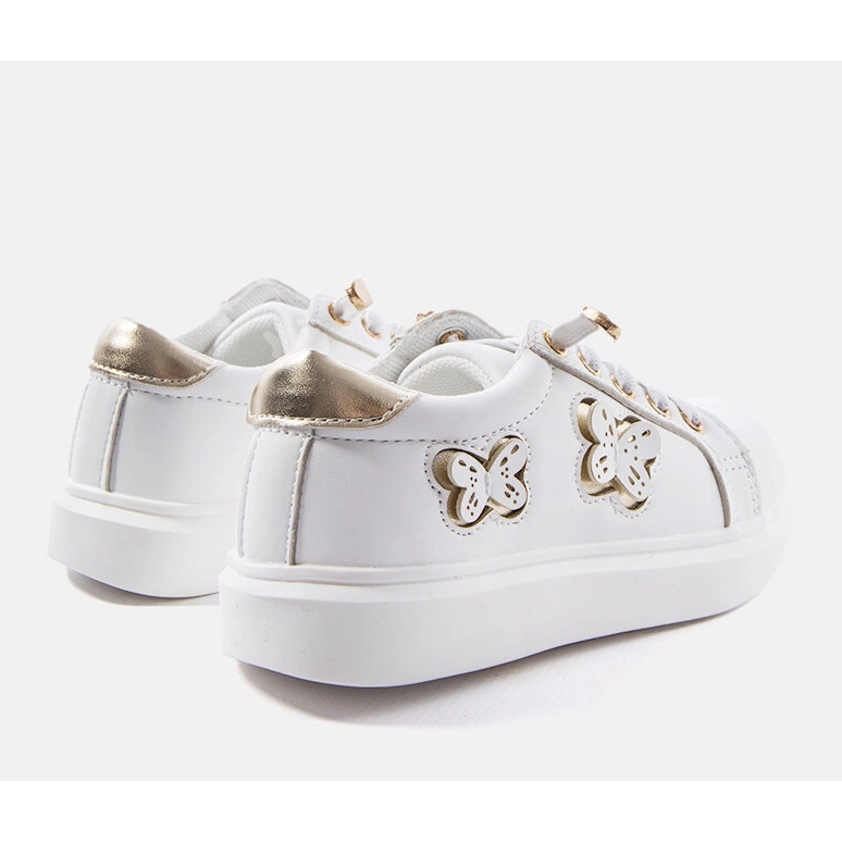 Zapatillas blancas decoradas con mariposas Senapus blanco 1