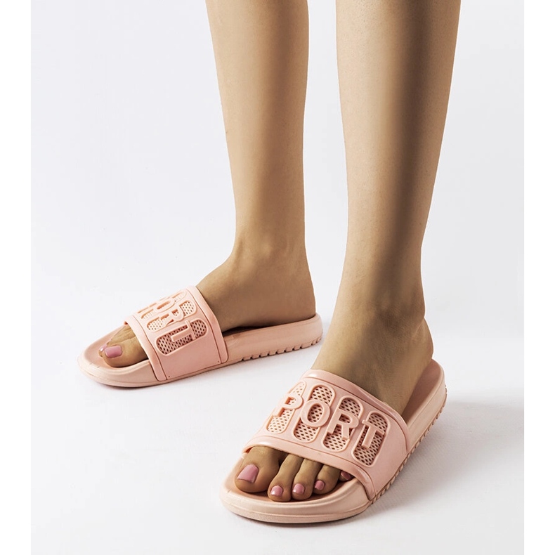 Chanclas goma moiariello rosa 1