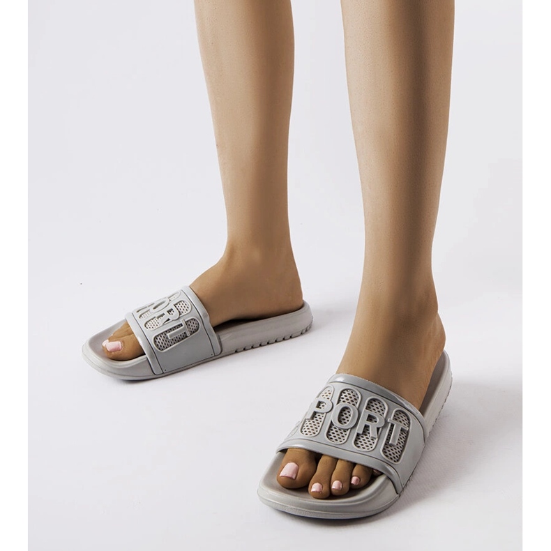 Chanclas goma moiariello gris 1