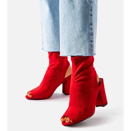 Botines de tacón Guernon rojos 2