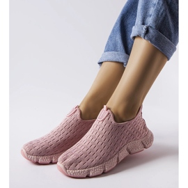 Zapatillas slip-on deportivas rosa claro de Obenor rosado 1